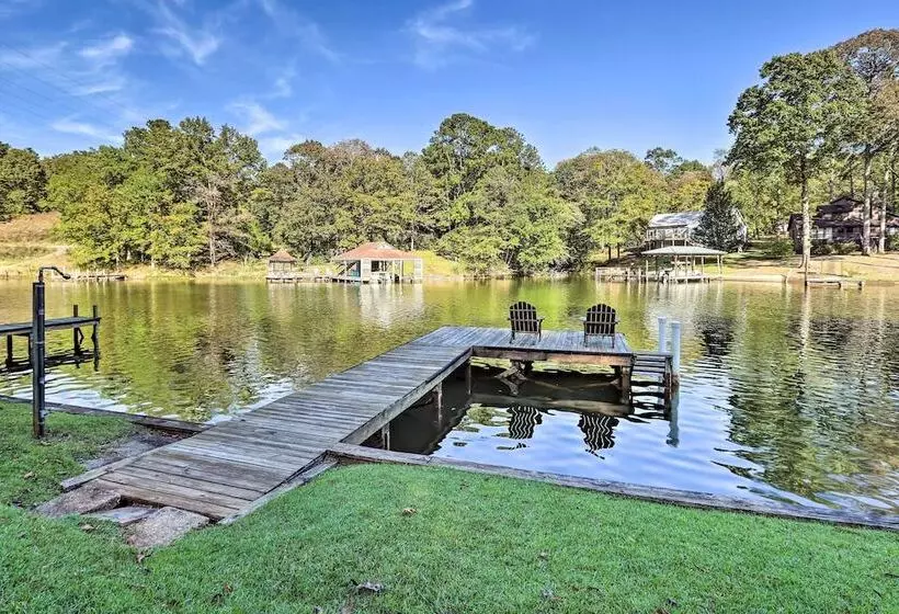 Waterfront Lake Martin Home W/ Private Dock & View
