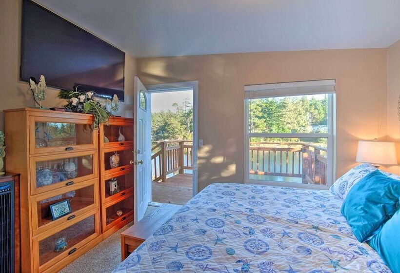 Waterfront North Bend Home: 9 Miles Into Town