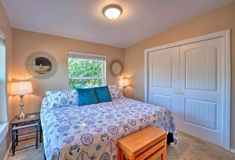 Waterfront North Bend Home: 9 Miles Into Town