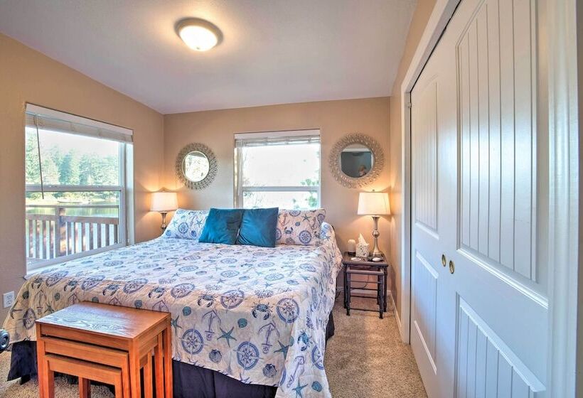 Waterfront North Bend Home: 9 Miles Into Town