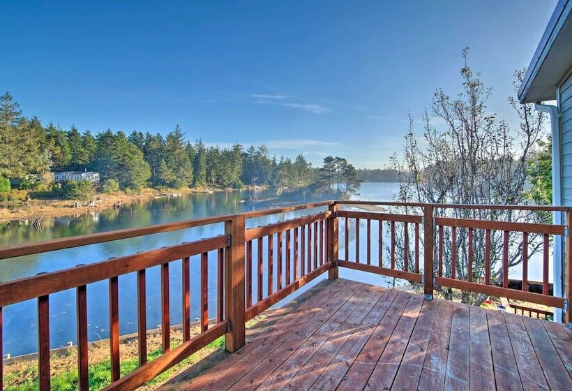 Waterfront North Bend Home: 9 Miles Into Town