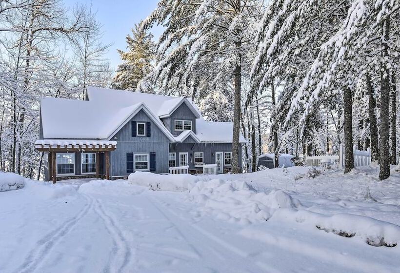 The Minocqua Blue House  W/ Private Beach & Pier