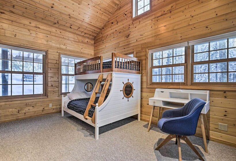 The Minocqua Blue House  W/ Private Beach & Pier