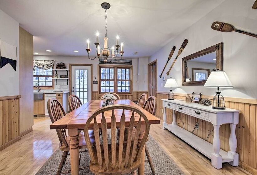 The Minocqua Blue House  W/ Private Beach & Pier