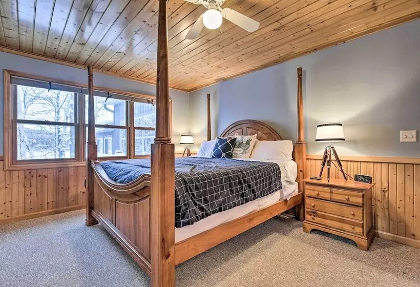 The Minocqua Blue House  W/ Private Beach & Pier