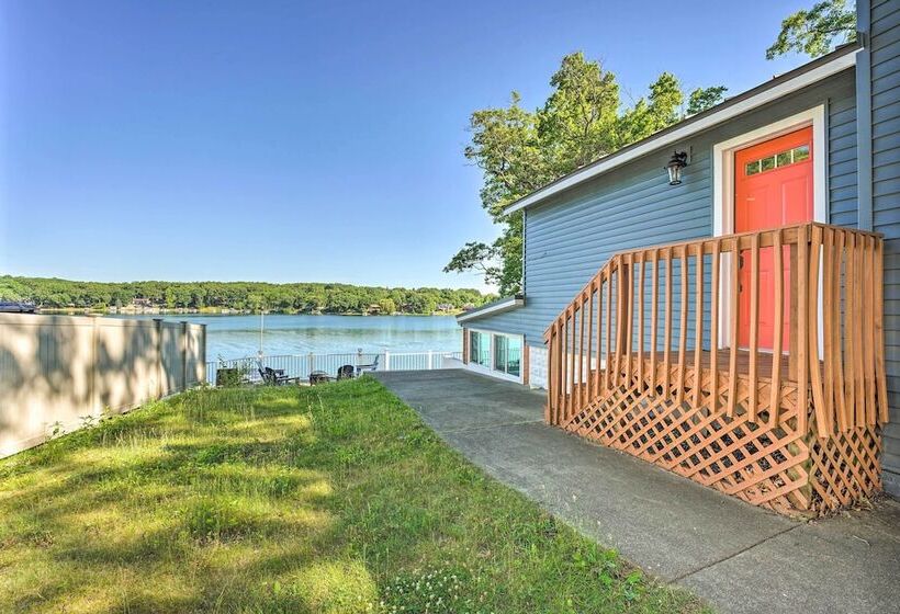 Lakefront Battle Creek Home W/ Fishing Dock!
