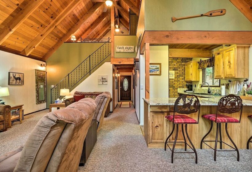 Twain Harte Mountain Cabin W/ Deck   3 Mi To Dtwn