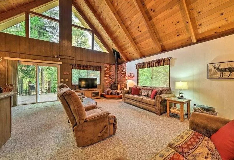 Twain Harte Mountain Cabin W/ Deck   3 Mi To Dtwn