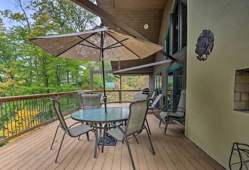 Waterfront Highland Lake Home W/ Deck + Dock