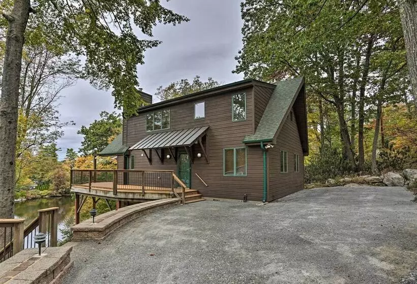 Waterfront Highland Lake Home W/ Deck + Dock