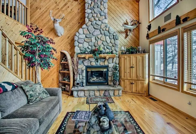 Waubun Lake Cabin W/ Private Dock + Fire Pit!