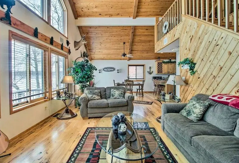 Waubun Lake Cabin W/ Private Dock + Fire Pit!