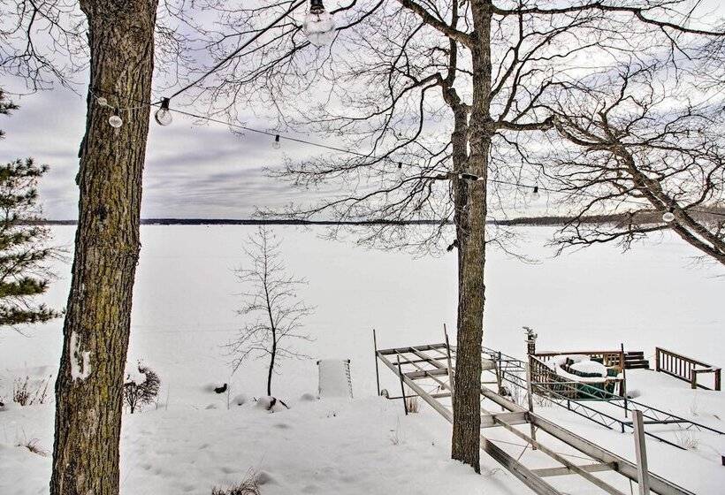 Waubun Lake Cabin W/ Private Dock + Fire Pit!