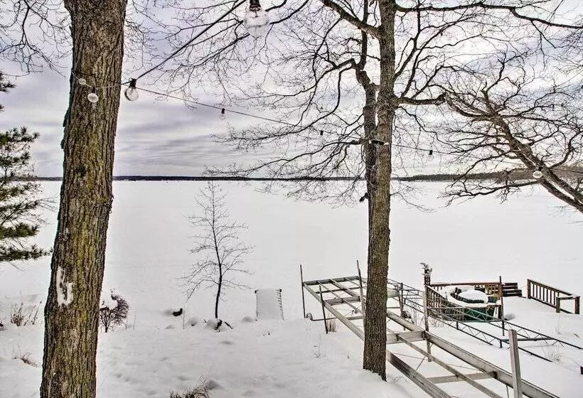 Waubun Lake Cabin W/ Private Dock + Fire Pit!