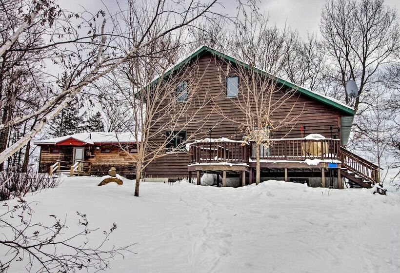 Waubun Lake Cabin W/ Private Dock + Fire Pit!