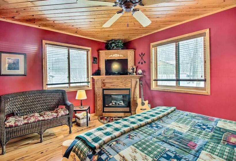 Waubun Lake Cabin W/ Private Dock + Fire Pit!