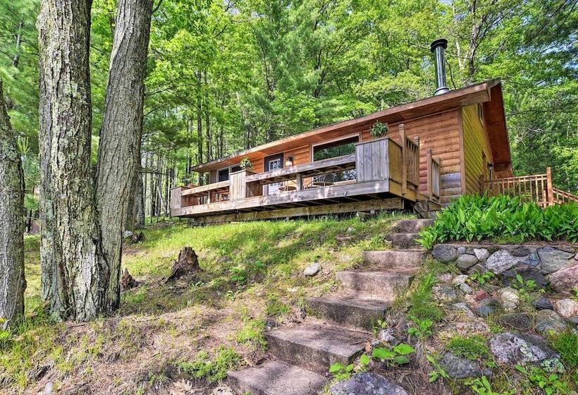 Burns Lake Cabin W/ Dock, Fire Pit, Rowboat & More