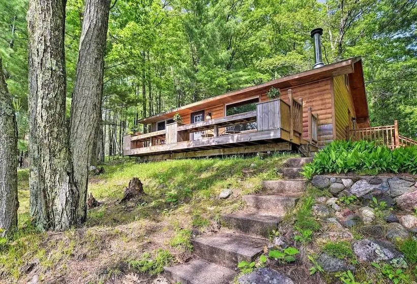 Burns Lake Cabin W/ Dock, Fire Pit, Rowboat & More