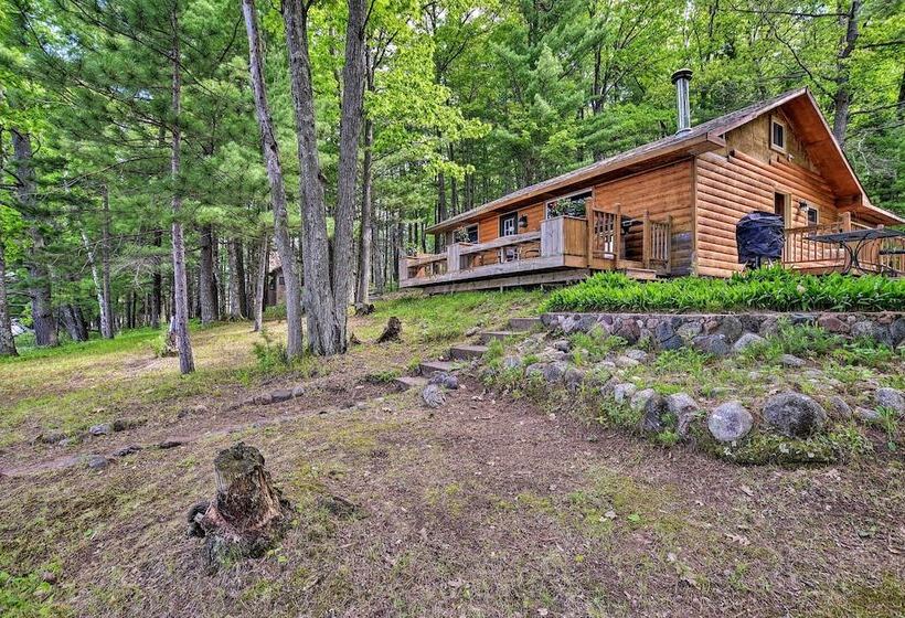 Burns Lake Cabin W/ Dock, Fire Pit, Rowboat & More