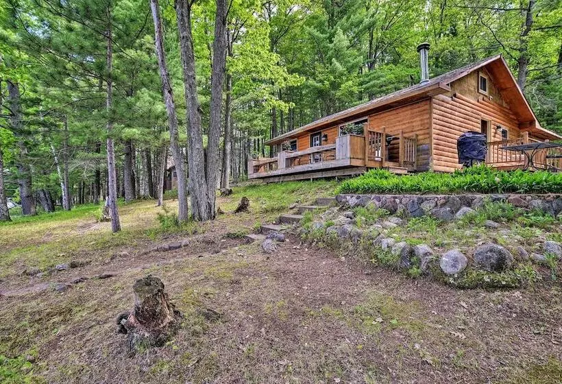 Burns Lake Cabin W/ Dock, Fire Pit, Rowboat & More