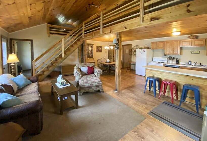 Burns Lake Cabin W/ Dock, Fire Pit, Rowboat & More