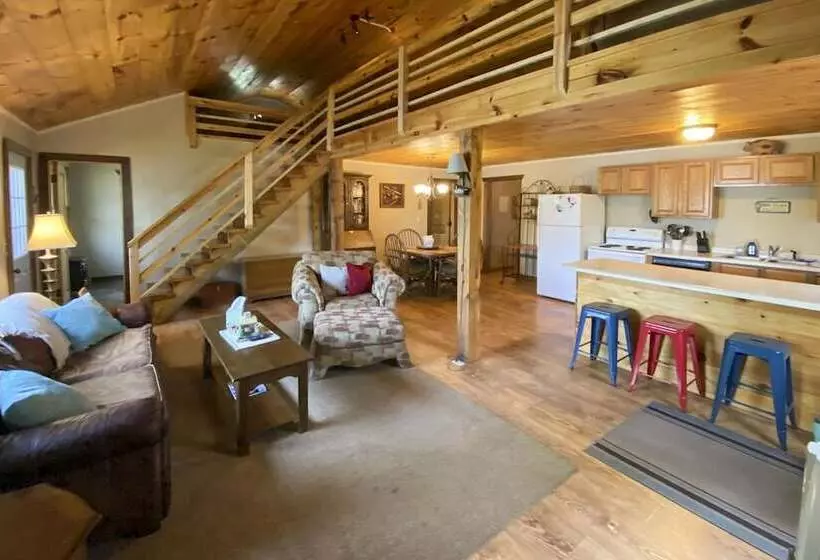 Burns Lake Cabin W/ Dock, Fire Pit, Rowboat & More