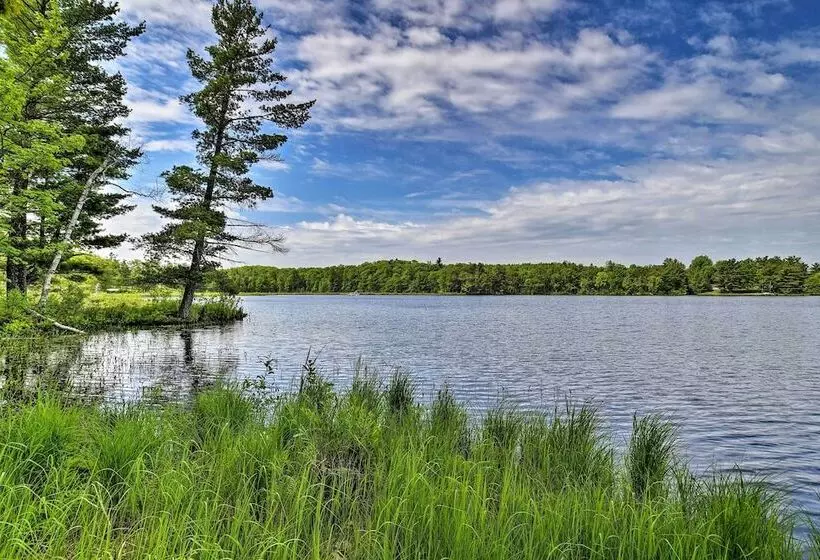 Burns Lake Cabin W/ Dock, Fire Pit, Rowboat & More