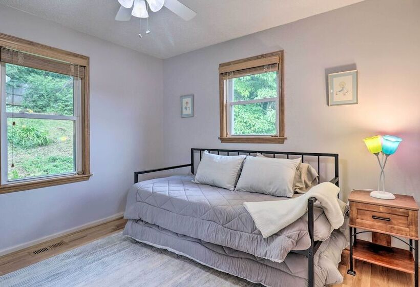 Charming Mills River Home W/ Porch & Yard!