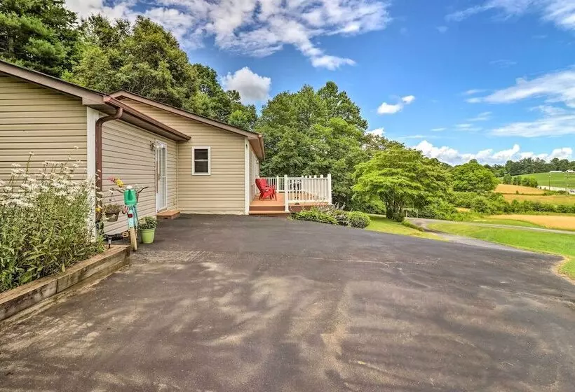 Charming Mills River Home W/ Porch & Yard!