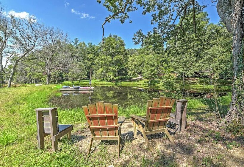 20 Acre Cabin W/ Pond: 6 Mi To River Arts District
