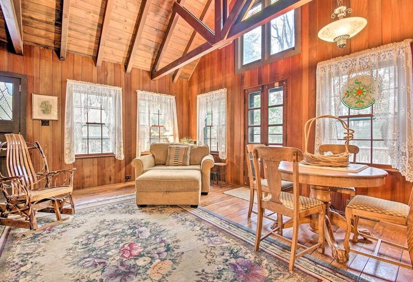 Secluded & Rustic Lake Harmony Cabin W/ Fire Pit!