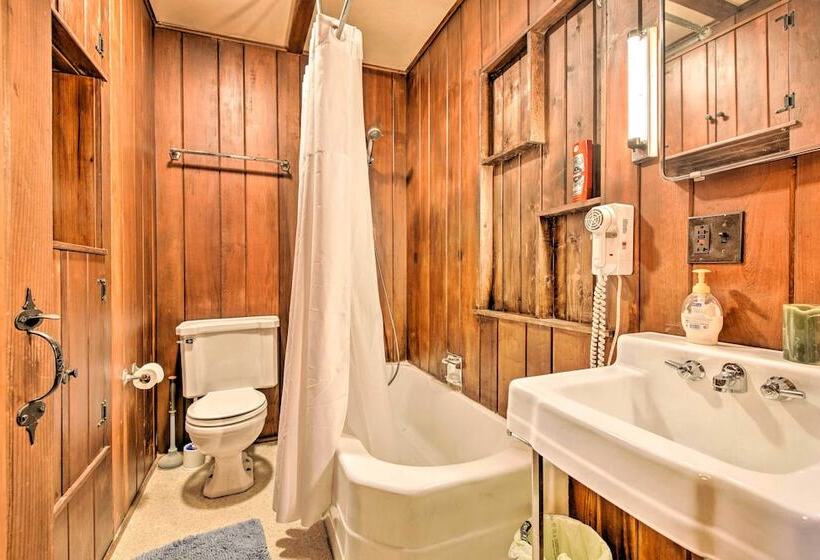 Secluded & Rustic Lake Harmony Cabin W/ Fire Pit!