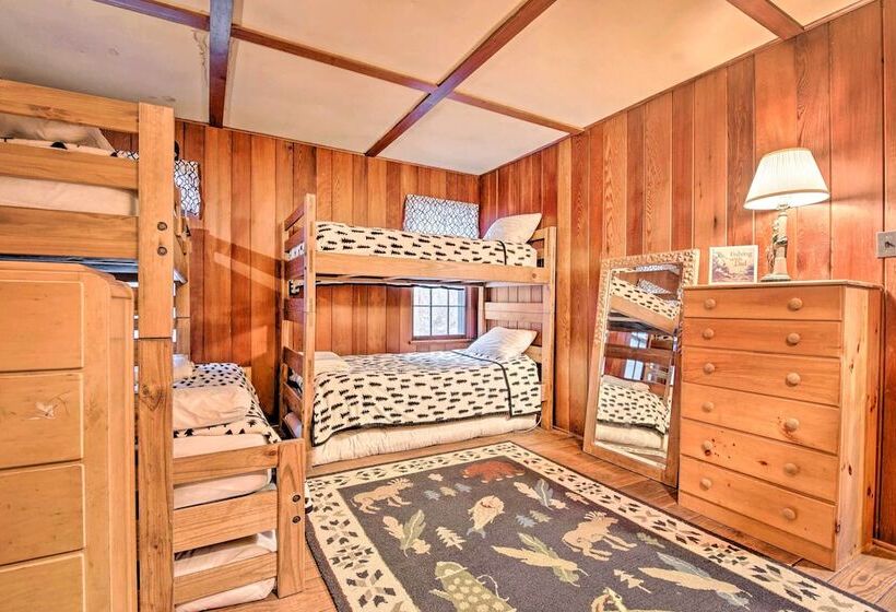 Secluded & Rustic Lake Harmony Cabin W/ Fire Pit!