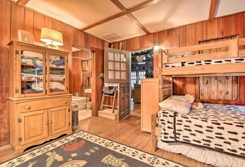 Secluded & Rustic Lake Harmony Cabin W/ Fire Pit!