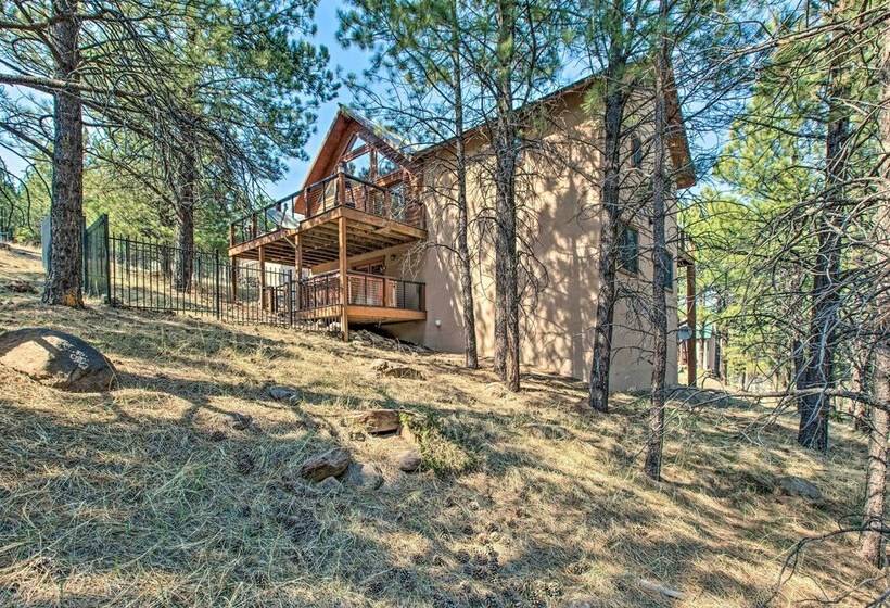 Stunning Angel Fire Cabin W/ Hot Tub & 3 Decks!