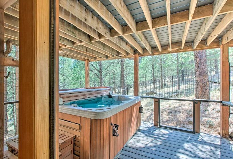 Stunning Angel Fire Cabin W/ Hot Tub & 3 Decks!