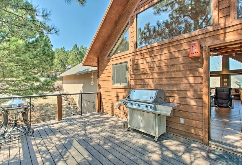 Stunning Angel Fire Cabin W/ Hot Tub & 3 Decks!