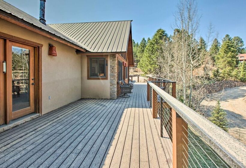 Stunning Angel Fire Cabin W/ Hot Tub & 3 Decks!