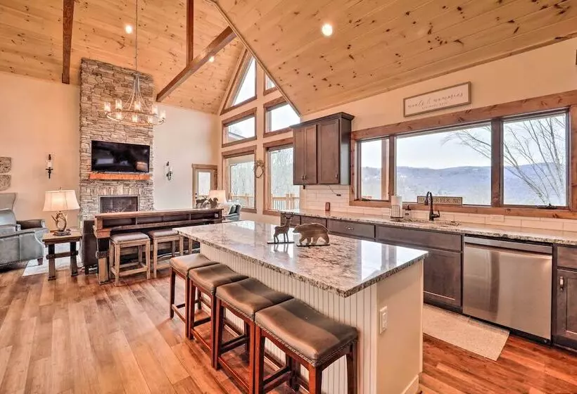 Mountainside Retreat W/ Fire Pit In Banner Elk