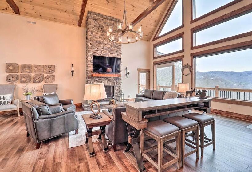 Mountainside Retreat W/ Fire Pit In Banner Elk
