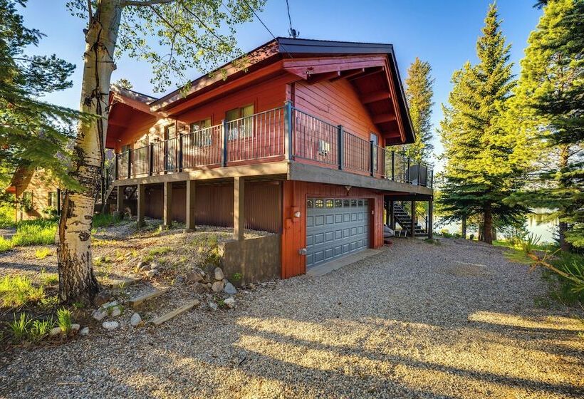 Hot Tub & Mtn Views: Waterfront Grand Lake Cabin!