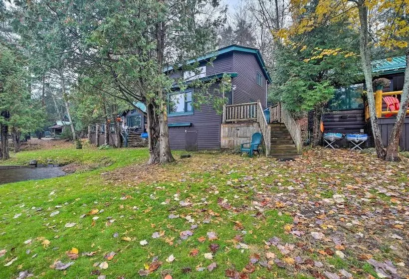 Pet Friendly Adirondack Cabin W/ On Site Lake