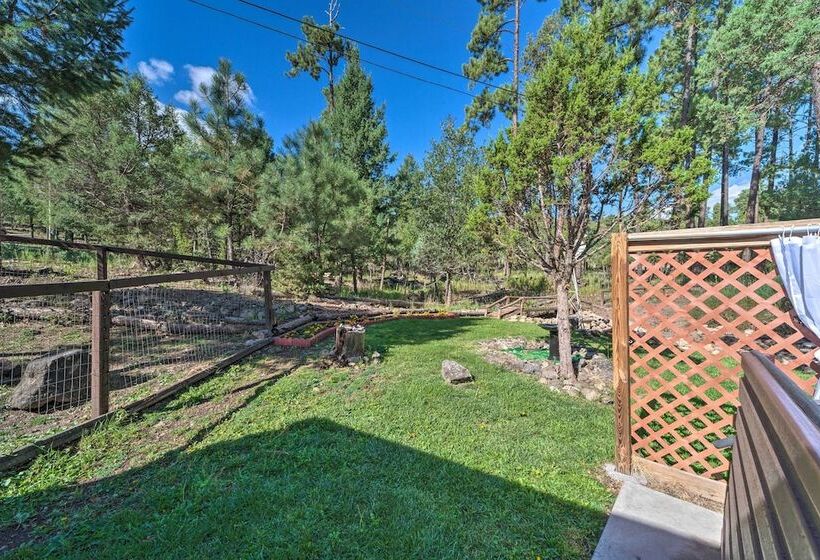 Pet Friendly Ruidoso Cabin W/ Hot Tub & Fire Pit