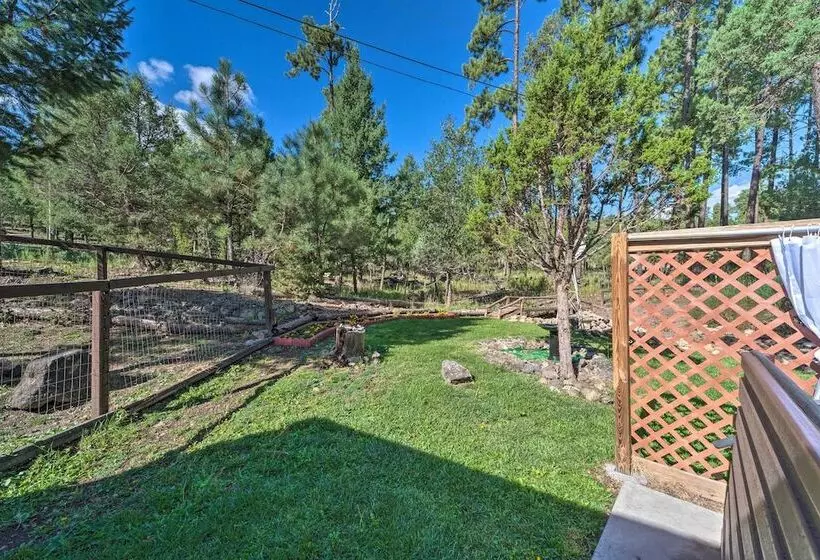 Pet Friendly Ruidoso Cabin W/ Hot Tub & Fire Pit