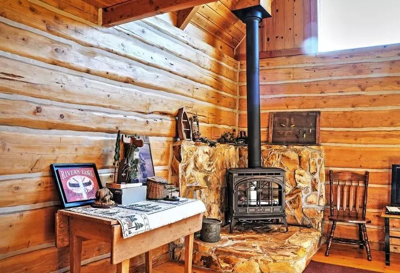 Remote Antimony Log Cabin W/ Green Meadow Views!