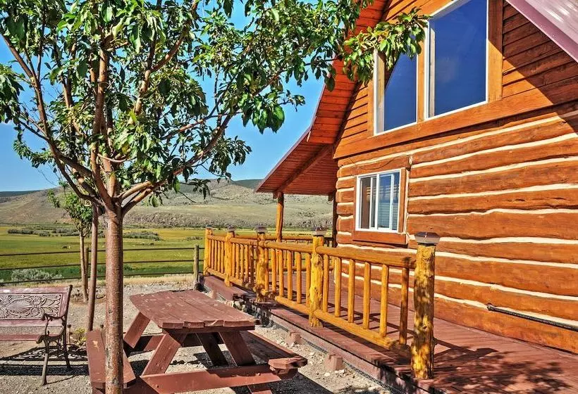Remote Antimony Log Cabin W/ Green Meadow Views!