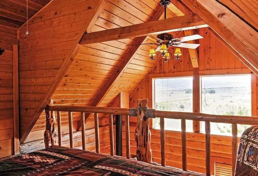 Remote Antimony Log Cabin W/ Green Meadow Views!