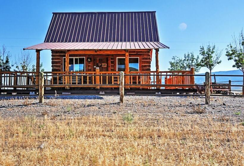 Remote Antimony Log Cabin W/ Green Meadow Views!
