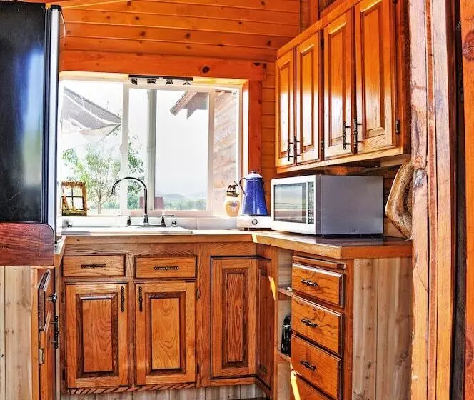 Remote Antimony Log Cabin W/ Green Meadow Views!