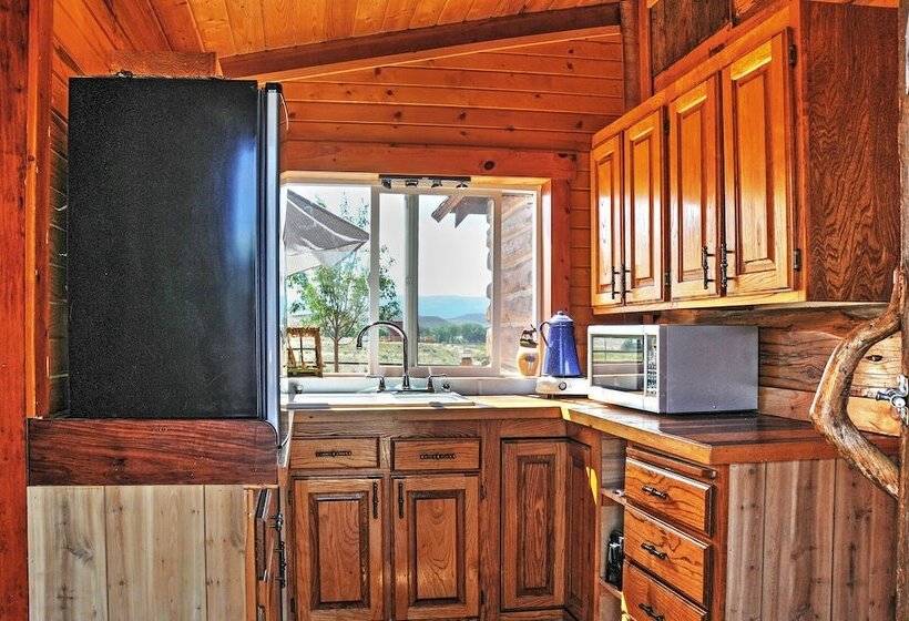 Remote Antimony Log Cabin W/ Green Meadow Views!